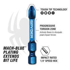 Spyder 1" T40 Impact Driver Bit (2-Pack) 19044