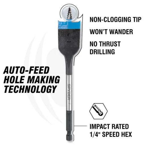 Spyder 1" x 16" Spade Bit 11025