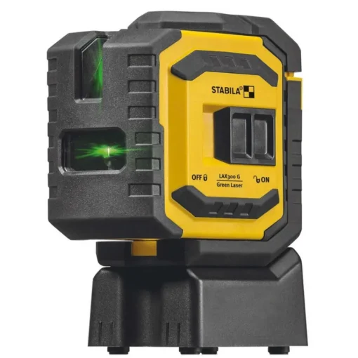Stabila LAX 300G Crosslines & Green Dot Laser Level Tool Set 03185