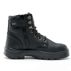 Steel Blue Work Boots Argyle Zip Men's Boots Safety Toe - Black 312951-BLK