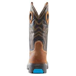 Steel Blue Work Boots Men's Blue Heeler Steel Toe Boots - Black/Brown 813945-BBK