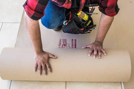 Surface Shields Builder Board 38" x 100' Surface Protection Cardboard Heavy Duty BLDLS38100C