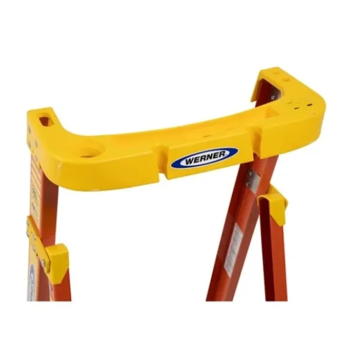 Werner 10' Fiberglass Podium Ladder 4' Platform Type IA PD6204
