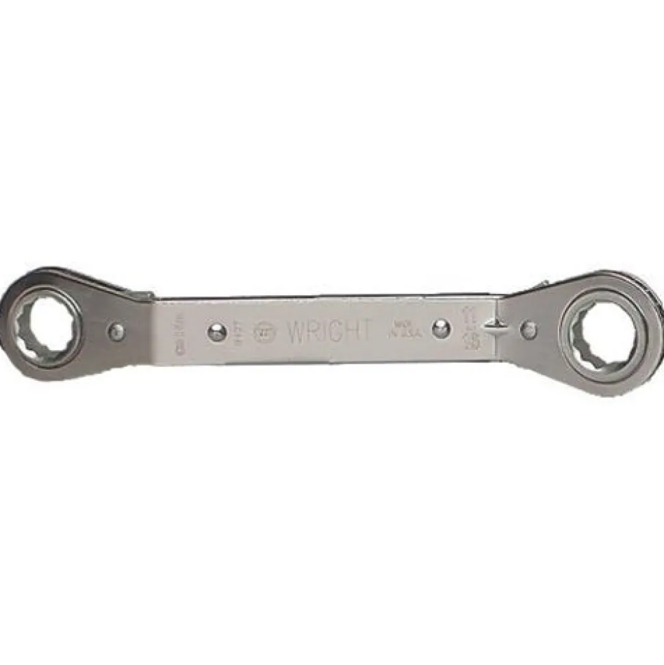 Wright 3/8" x 7/16" Nom. Size Ratcheting Box Wrench 12 Pt. Offset Reverse 9425